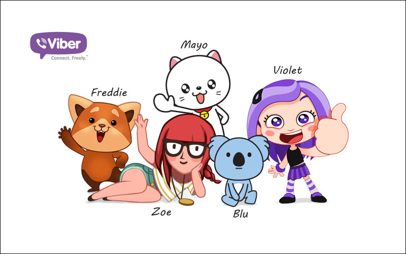 Viber còn có kho Sticker đáng yêu và cực hấp dẫn người dùng